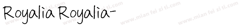 Royalia Royalia字体转换